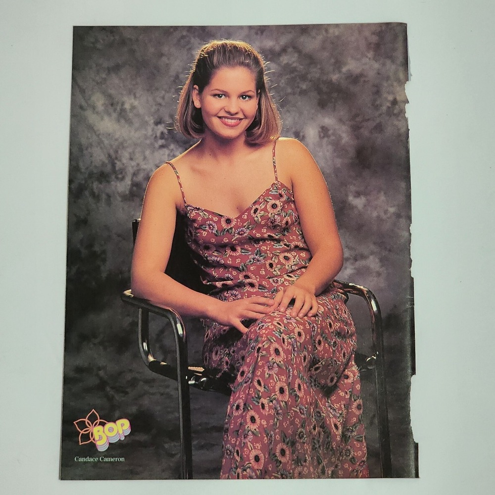 Candace Cameron Max Elliott Slade doublesided poster pinup clipping vintage 8x10